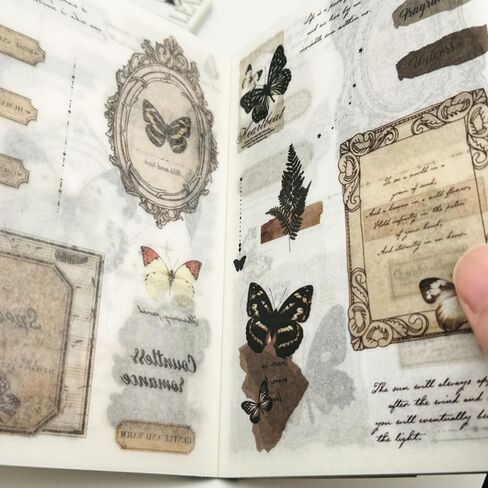 عبوتان من كتاب ملصقات واشي، 80 ورقة مع 360 قطعة من ملصقات الأفلام و40 ورقة لاصقة لسجل القصاصات، من أجل لوازم دفتر اليومية غير المرغوب فيها (أخضر) in Kuwait