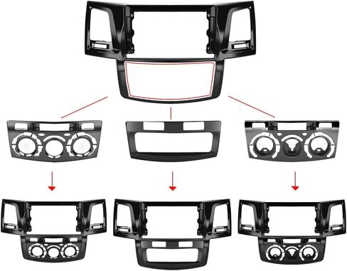2G+64G Wireless CarPlay Car Stereo for Toyota Hilux Fortuner 2005-2014, Podofo 9" HD IPS Touch Screen Android Bluetooth Radio with Wireless Android Auto MirrorLink GPS HiFi Audio WiFi Backup Camera in Saudi Arabia