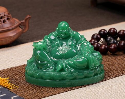 Fengshui Laughing Buddha Statue - Happy Buddha Sculptures for Good Luck Wealth and Happiness Home Decor Congratulatory Gifts in Saudi Arabia