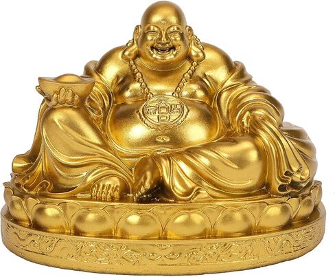 Fengshui Laughing Buddha Statue - Happy Buddha Sculptures for Good Luck Wealth and Happiness Home Decor Congratulatory Gifts in Saudi Arabia