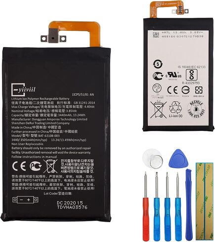 Melphyreal New BAT-63108-003 Battery Compatible with BlackBerry Keyone DK70 DTEK70 Replacement Battery 3440mAh 3.85V with Tools in Saudi Arabia