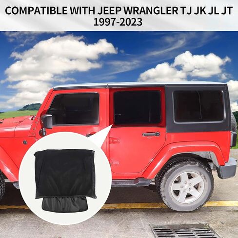 لمظلة الشمس للنافذة الخلفية لسيارة Jeep، غطاء ستائر نافذة للتخييم متوافق مع 2007-2023 Jeep Wrangler JK JL & Gladiator JT، شبكات ستائر جانبية in Kuwait
