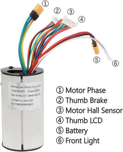 Ebike Motor Controller LCD Display Kit, 24V/36V Waterproof LCD Display Panel Brushless Controller Kit, Electric Bike Motor Controller with Waterproof LCD Display Panel Set for Elec in Saudi Arabia