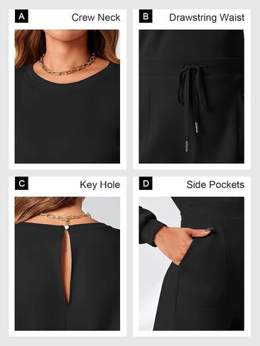 Tongmingyun Womens Romper Dressy Casual Short Jumpsuit Summer One Piece Outfits with Pockets in Saudi Arabia