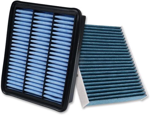 1Pcs HEPA Cabin Air Filter and 1Pcs Engine Air Filter Fit for 2016-2023 Mazda CX-9 2.5L Activated Carbon Cabin Filter Replacement CF12157 PY8W133A0 in Saudi Arabia