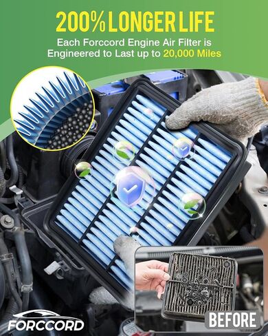 1Pcs HEPA Cabin Air Filter and 1Pcs Engine Air Filter Fit for 2016-2023 Mazda CX-9 2.5L Activated Carbon Cabin Filter Replacement CF12157 PY8W133A0 in Saudi Arabia