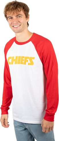 Ultra Game NFL Men's Super Soft Raglan Baseball Long Sleeve T-Shirt in Saudi Arabia
