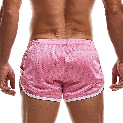 AIMPACT Mens Mesh Shorts Retro 3 Inch Sexy Side Split with Pockets Athletic Workout Running Booty Short Shorts in Saudi Arabia