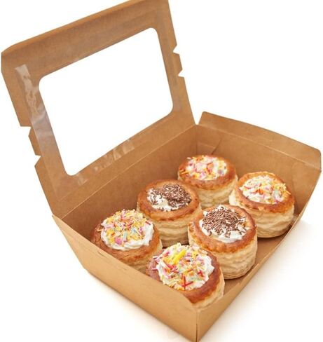 Small Ecofriendly Disposable Kraft Lunch Box Paper Food Container Box Biodegradable Food Storage For Meals Take away in Saudi Arabia
