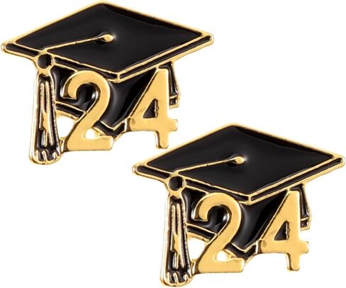 Holibanna 2024 Graduation Cap Lapel Pin: Graduation Brooch Class of 2024 Lapel Pin Decorative Hat Enamel Badge in Saudi Arabia