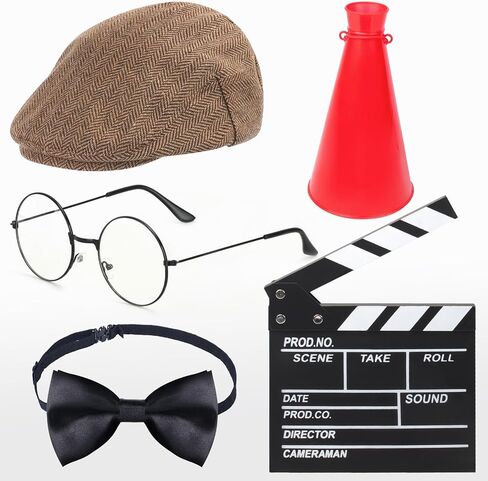 Kids Movie Director Dress up Set for Filmmaker Awards Night Career Day Halloween Birthday Movie Night Party Supplies in Kuwait