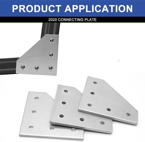 12 قطعة 2020 مكعب زاوية ثلاثي الاتجاهات 2020 ملحقات فتحة T-Slot V-Slot مع مسامير وصواميل لموصل بثق الألومنيوم 2020 ملحقات الطابعة ثلاثية الأبعاد باللون الأسود in Kuwait