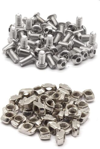 12 قطعة 2020 مكعب زاوية ثلاثي الاتجاهات 2020 ملحقات فتحة T-Slot V-Slot مع مسامير وصواميل لموصل بثق الألومنيوم 2020 ملحقات الطابعة ثلاثية الأبعاد باللون الأسود in Kuwait