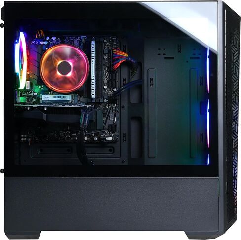 كمبيوتر ألعاب CyberPowerPC Gamer Xtreme VR، Intel Core i5-14400F 2.5 جيجا هرتز، GeForce RTX 3050 6 جيجا، 16 جيجا DDR5، 1 تيرابايت PCIe Gen4 SSD، جاهز للواي فاي ونظام التشغيل Windows 11 Home (GXIVR8060A19) in Kuwait