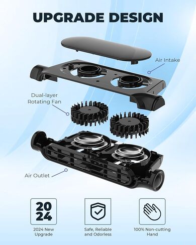 foryou Car Fans Seat Cooling Fans Blow Cold Air Backseat Car Fans Portable Car Fans for Back Seat for Kids for Cars(Light Vision) in Saudi Arabia