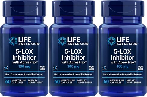 Life Extension - مثبط 5-Lox مع Apresflex - 100 مجم - 60 كبسولة نباتية (عبوة من 3 قطع) in Saudi Arabia