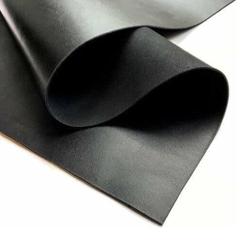 Nappa Cow Skin Genuine Leather Full Side Premium Quality Full Grain Hide (NO Holes & CUTS) Import AA Grade Leather Side (Black, 24x12 inch) in Kuwait