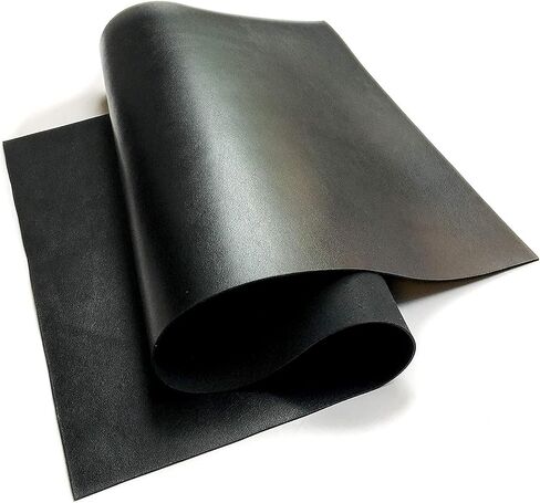 Nappa Cow Skin Genuine Leather Full Side Premium Quality Full Grain Hide (NO Holes & CUTS) Import AA Grade Leather Side (Black, 24x12 inch) in Kuwait