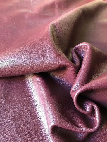 Nappa Cow Skin Genuine Leather Full Side Premium Quality Full Grain Hide (NO Holes & CUTS) Import AA Grade Leather Side (Black, 24x12 inch) in Kuwait