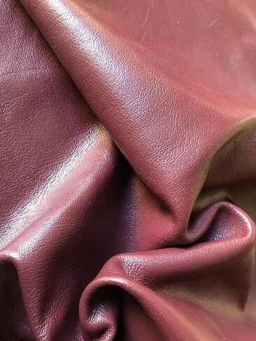 Nappa Cow Skin Genuine Leather Full Side Premium Quality Full Grain Hide (NO Holes & CUTS) Import AA Grade Leather Side (Black, 24x12 inch) in Kuwait