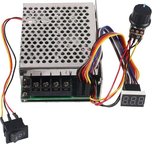 1PACK DC Motor Speed Controller 10V-55V 12V 24V 36V 40A Stepless DC Motor Speed Controller with Forward-Brake-Reverse Switch,Ajustable Potentiometer &Digital Display (1PACK) in Saudi Arabia