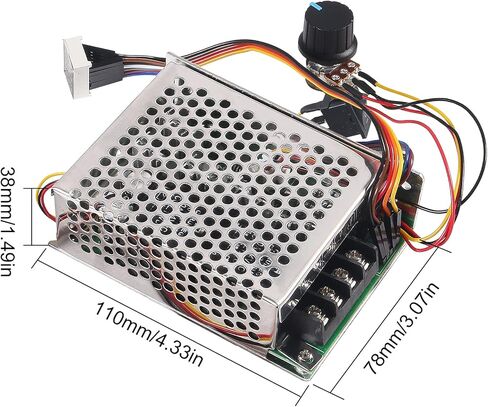1PACK DC Motor Speed Controller 10V-55V 12V 24V 36V 40A Stepless DC Motor Speed Controller with Forward-Brake-Reverse Switch,Ajustable Potentiometer &Digital Display (1PACK) in Saudi Arabia