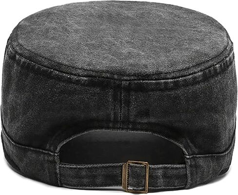 Glamorstar Unisex Cadet Army Caps Military Cap Vintage Flat Top Hats for Men Women in Saudi Arabia