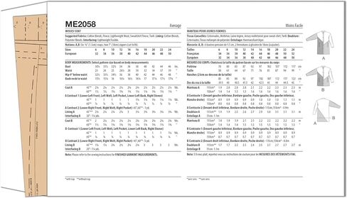 Know Me Misses' Fully Lined Asymmetrical Coat Sewing Pattern Packet, Sizes 16-18-20-22-24, Multicolor in Saudi Arabia
