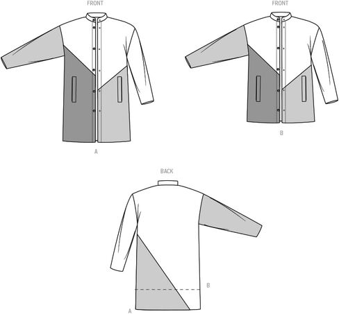 Know Me Misses' Fully Lined Asymmetrical Coat Sewing Pattern Packet, Sizes 16-18-20-22-24, Multicolor in Saudi Arabia