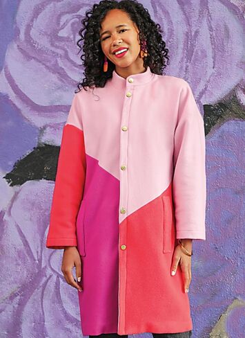 Know Me Misses' Fully Lined Asymmetrical Coat Sewing Pattern Packet, Sizes 16-18-20-22-24, Multicolor in Saudi Arabia