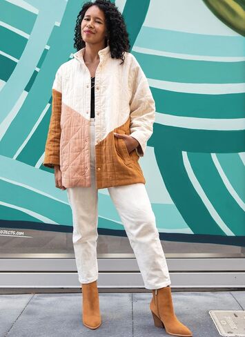 Know Me Misses' Fully Lined Asymmetrical Coat Sewing Pattern Packet, Sizes 16-18-20-22-24, Multicolor in Saudi Arabia
