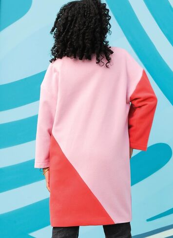 Know Me Misses' Fully Lined Asymmetrical Coat Sewing Pattern Packet, Sizes 16-18-20-22-24, Multicolor in Saudi Arabia