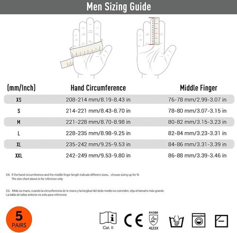 Vgo... 15-Pairs Safety Work Gloves, Gardening Gloves, Polyurethane Coated, Dipping Gloves, Latex Free (Size L, Yellow, PU2103) in Saudi Arabia