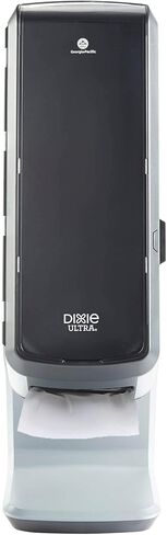 موزع مناديل Dixie Ultra Tower Interfold من GP PRO (جورجيا والمحيط الهادئ)، أسود، 54550A، يحمل 1000 منديل، 8.800 بوصة طول × 9.300 بوصة عرض × 27.600 بوصة ارتفاع in Kuwait