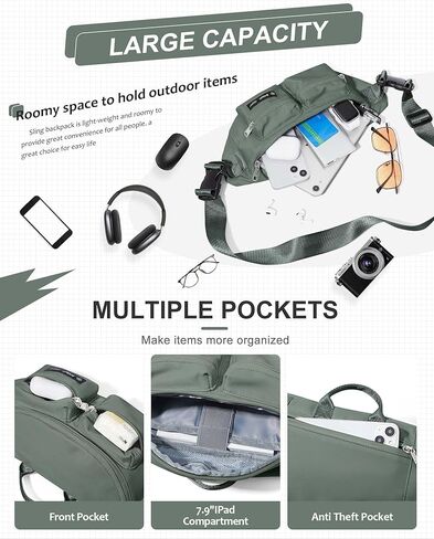 حقيبة فاني للرجال والنساء، حقيبة خصر تمر بالجسم، حقيبة حزام للسفر والمشي والمشي لمسافات طويلة وركوب الدراجات، سهلة حمل أي هاتف، محفظة (أبيض فاتح) in Kuwait