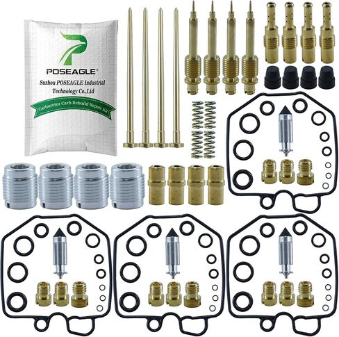 4 حزمة المكربن ​​Carb إصلاح إعادة بناء عدة لهوندا CB750C CB750 CB750C CB750K CB750SC الولايات المتحدة 1980-1983 يستبدل 18-2554 in Kuwait