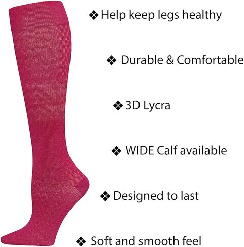Cherokee TrueSupport Women 10-15 mmHg 1 single pair pack Compression Sock, Regular, Midnight in Saudi Arabia