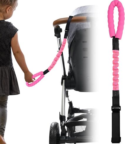 ONEDONE Stroller Handle for Toddler to Hold 20" Stroller Strap Stroller Harness for Kids Child Handle for Strollers, Wagons, Shopping Carts Soft Stroller Handle for Kids Safety Keep Kids Close Green in Kuwait