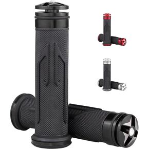 Universal Motorcycle Handlebar Grips with Crystal diamondFits for Motorcycles with 7/8" Left Grip and 1" Right.