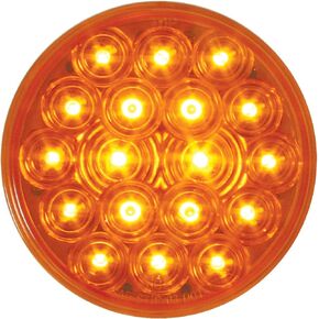 GG Grand General 76450 4 Inches Fleet Amber/Amber 18 LED Sealed Park/Turn Light