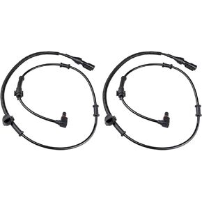 Front ABS Wheel Speed Sensor Left Right fit for 4WD 1999 2000 2001 2002 2003 2004 Ford F250 F350 F450 F550 Super Duty Truck, Ford Excursion, Driver Passenger Side, ALS197