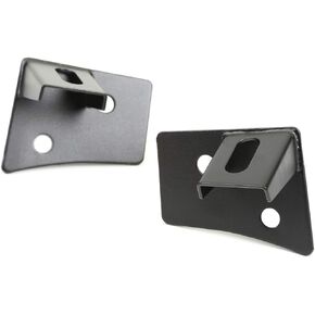 Rugged Ridge | Light Mount Bracket Kit, Windshield, Textured Black | 11027.04 | Fits 2007-2018 Jeep Wrangler JK