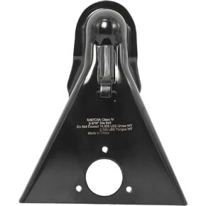NovelBee 2-5/16" Ball Class IV A-Frame Trailer Coupler with Powder Coated Black,14000LBS Capacity