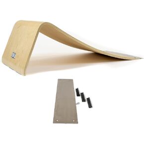 The Kicker, Jump Ramp 14 Inches Tall for Pro Scooter Riders Skateboard BMX MTB Wooden Durable and Portable Good for All Skill Levels (44 X 21 X 14)