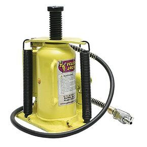 ESCO 10446 Yellow Jacket Air Hydraulic Bottle Jack, 20 Ton Capacity, 18.75" Height