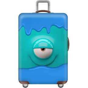 Luggage Cover Funny Face Suitcase Cover Elastic Protector Sets For 18-32 Inch Suitcase Travel Accessories (Funny 1, M)