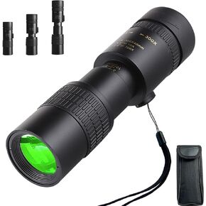 2024 New Upgraded 10-300x40 Monoculars For Adults High Powered – Zoom Monocular Telescope with BAK4 & FMC Lens for Olympics, Concerts, Birdwatching, Stargazing (Smartphone Adapter &Tripod NOT include)