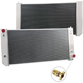 Radiator for 03-09 Chevy GMC C4500 C5500 C6500 Topkick/Kodiak 6.6L 8.1L, 3-Row Full Aluminum