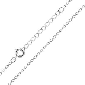 925 Sterling Silver Cable Chain Necklace - Silver Chain for Women Girls 1.1mm Cable Chain Necklace - Master Quality - Dainty and Minimalist - 14/16/18/20/22/24 Inch in Saudi Arabia