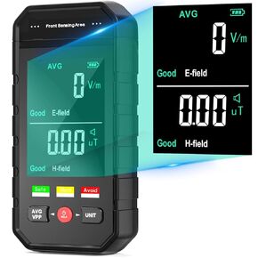 EMF Meter,Portable Digital Electromagnetic Field Radiation Detector for EF, MF,LCD EMF Detector, Suitable for Home EMF Inspections, Office, Outdoor and Ghost Hunting